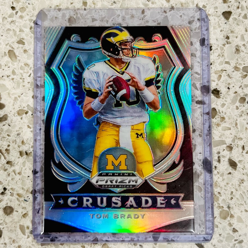 TOM BRADY CRUSADE PRIZM CARD 2020 NO. 100 PANINI